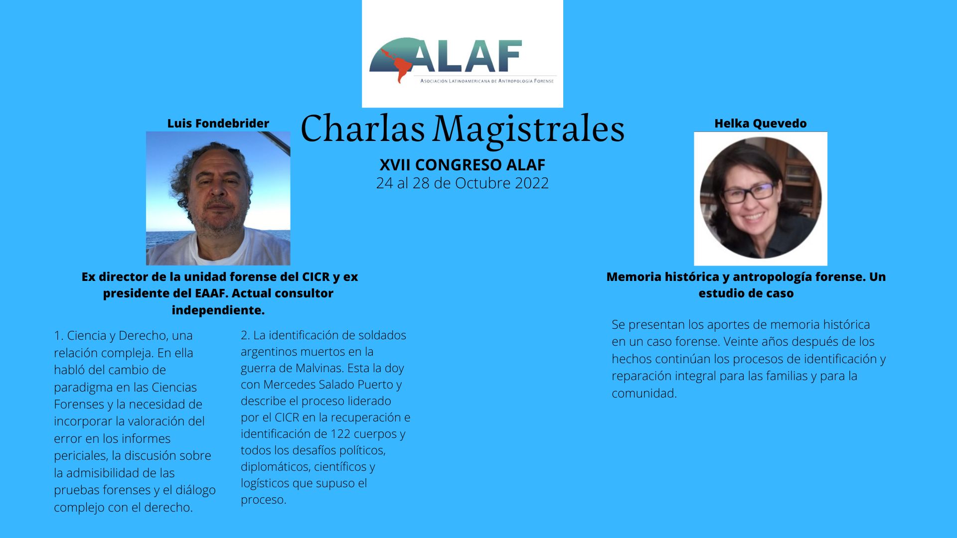 Conferencias magistrales XVII Congreso ALAF